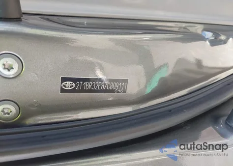 2007 Toyota Corolla Le from USA, damaged, VIN 2T1BR32E87C809111